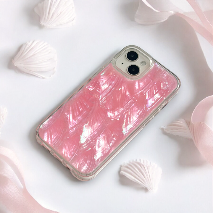 Real Natural Shell Phone Case - Pink