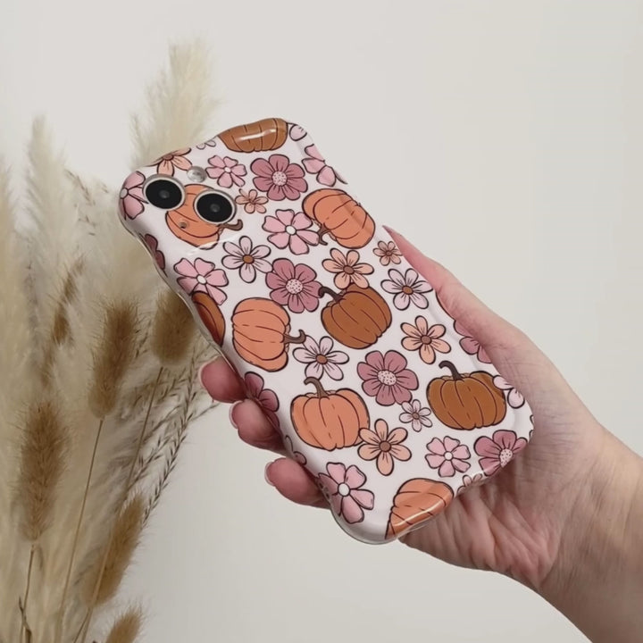 Wavy Phone Case - Pumpkin Meadow