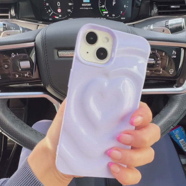 Melting Heart Phone Case - Lilac