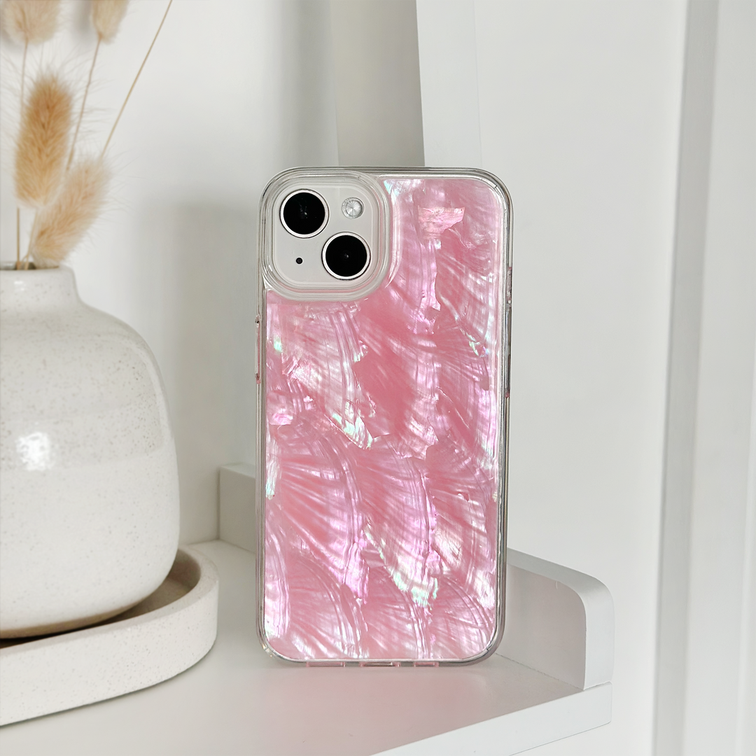 Real Natural Shell Phone Case - Pink