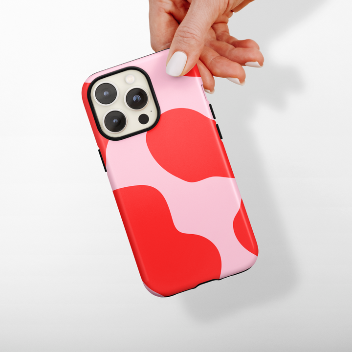 Tough Phone Case - Abstract Pink & Red