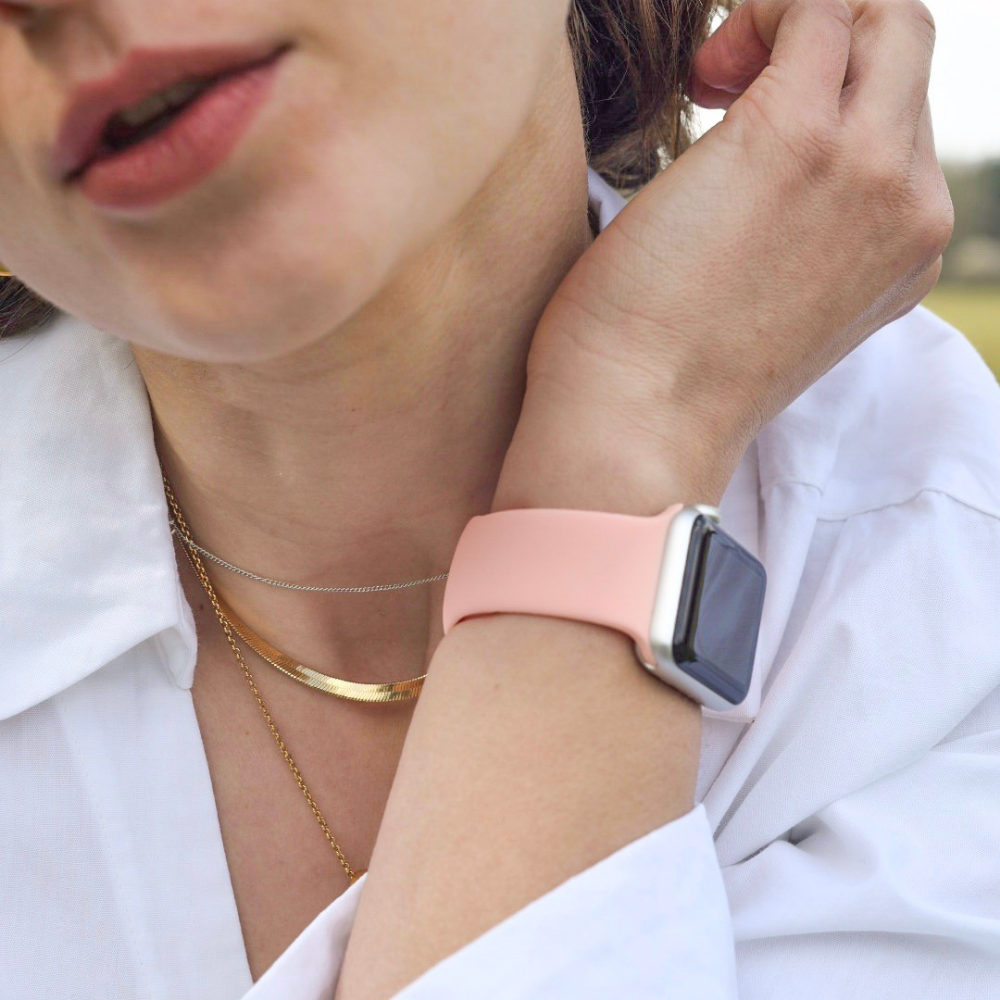 Apple pink sand watch top band