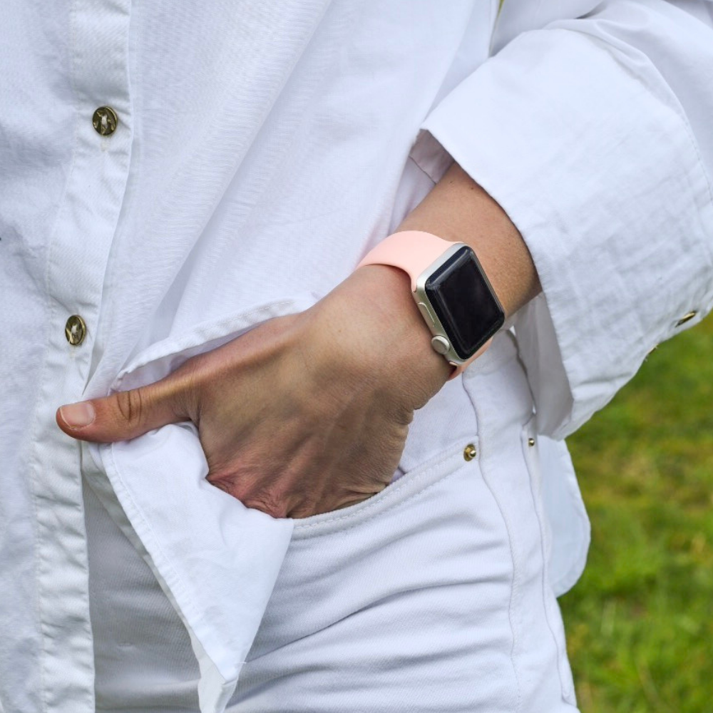 NAKD Apple Watch Strap Coral Pink Coconut Lane