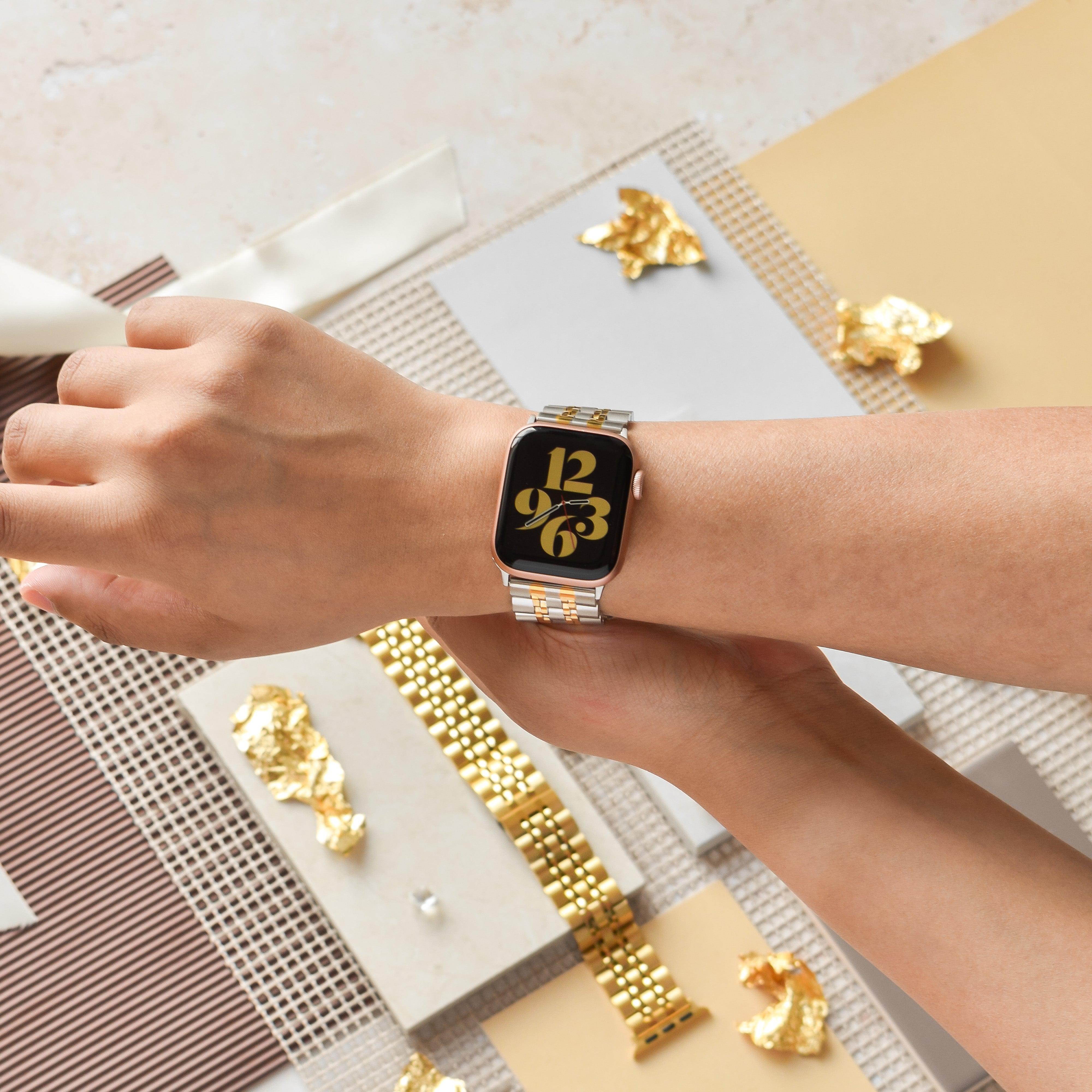 Gold stainless steel outlet apple watch