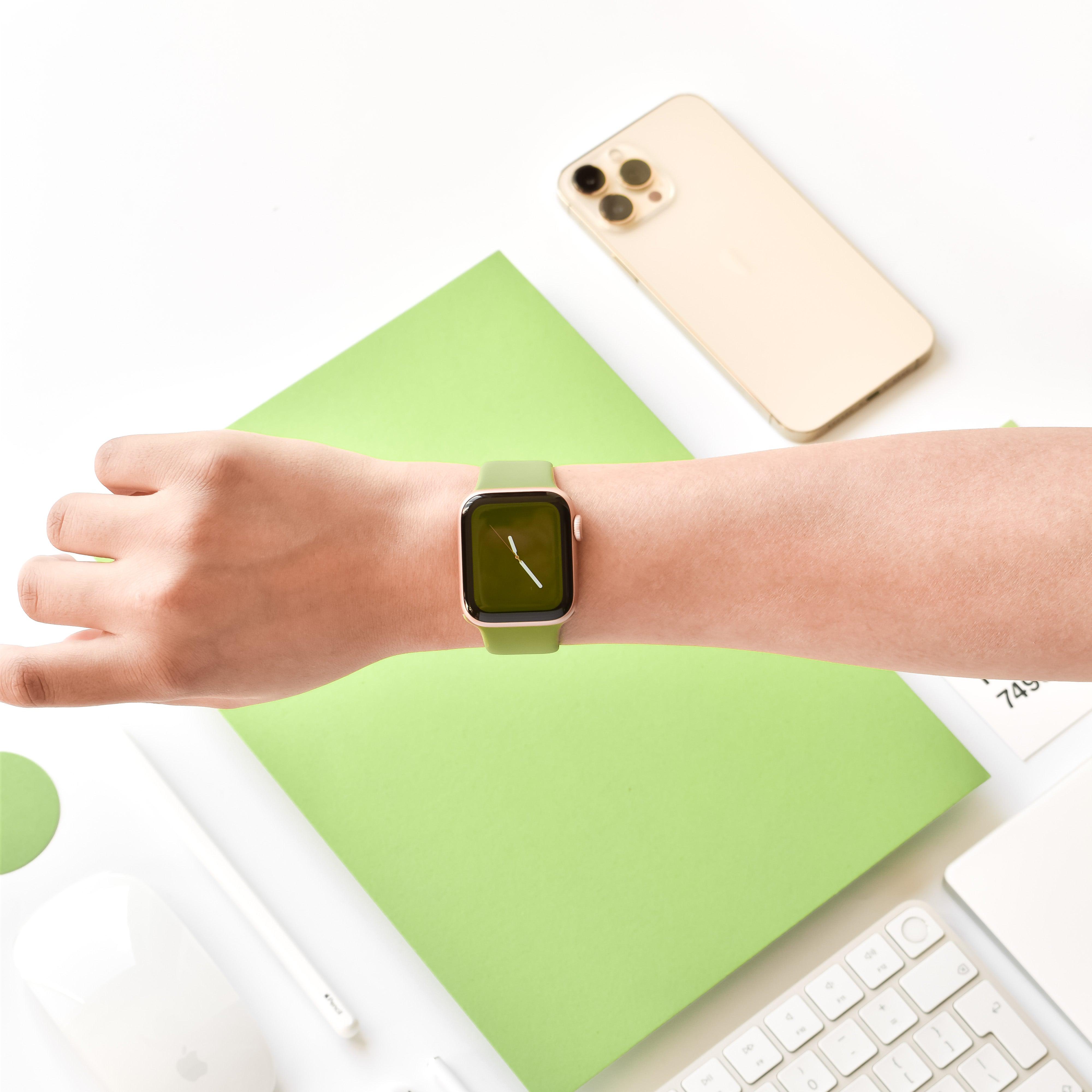 Olive green apple outlet watch band