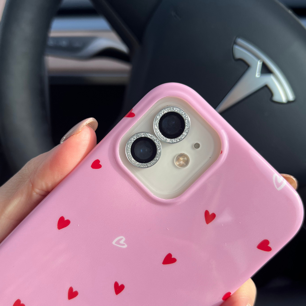 Protective Camera Lens Covers Silver Glitter – Coconut Lane