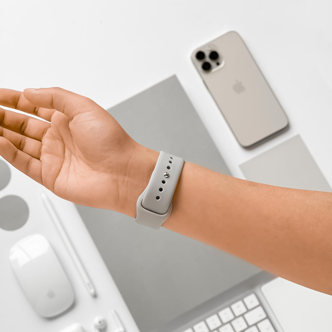 NAKD Apple Watch Strap Ice Grey Watch Bands Coconut Lane