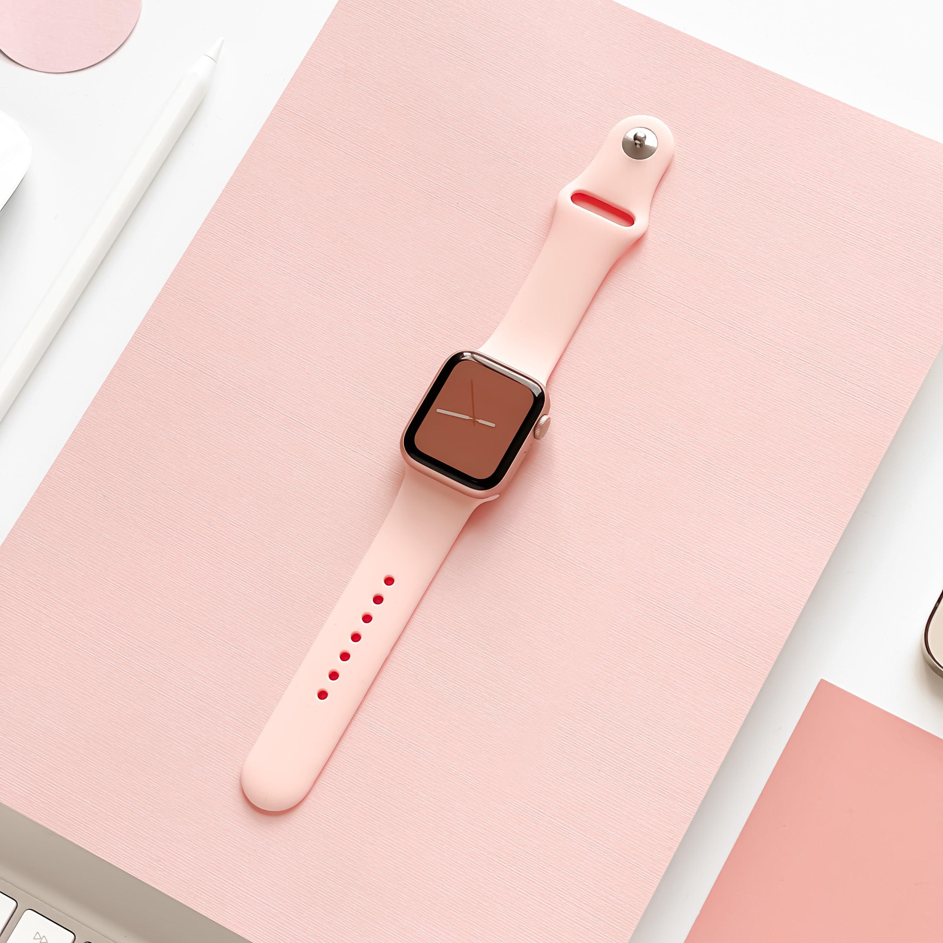 Apple pink store strap