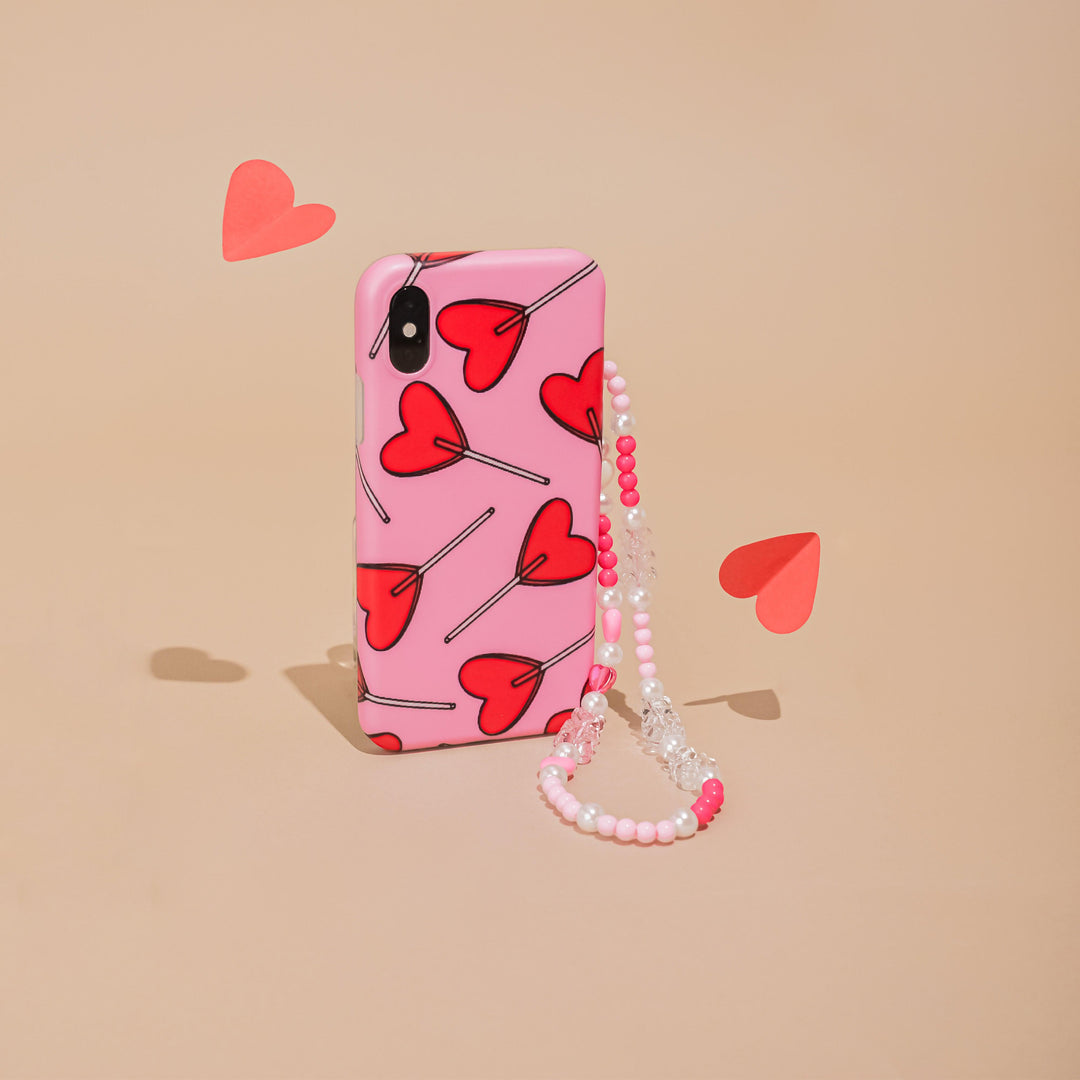 Hearts Beaded Phone Strap – Coverlab