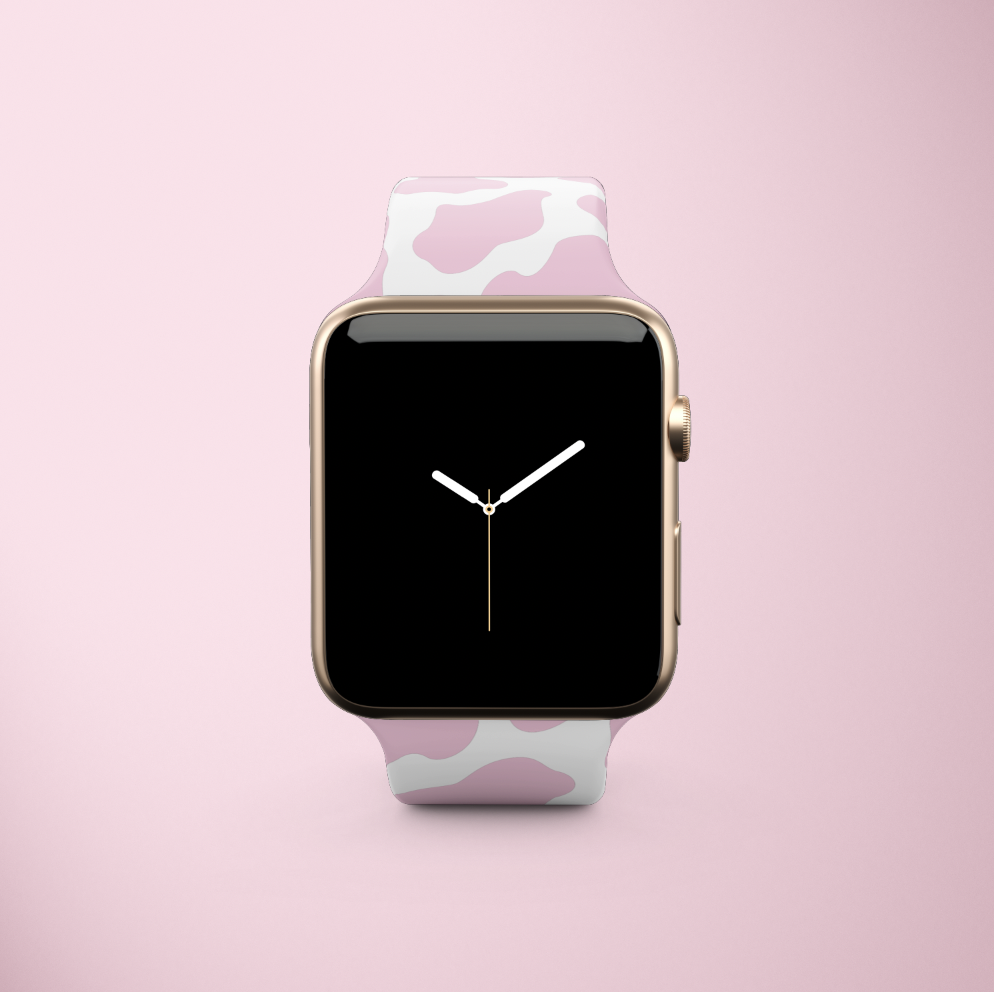 Pink Cow Apple Watch Strap