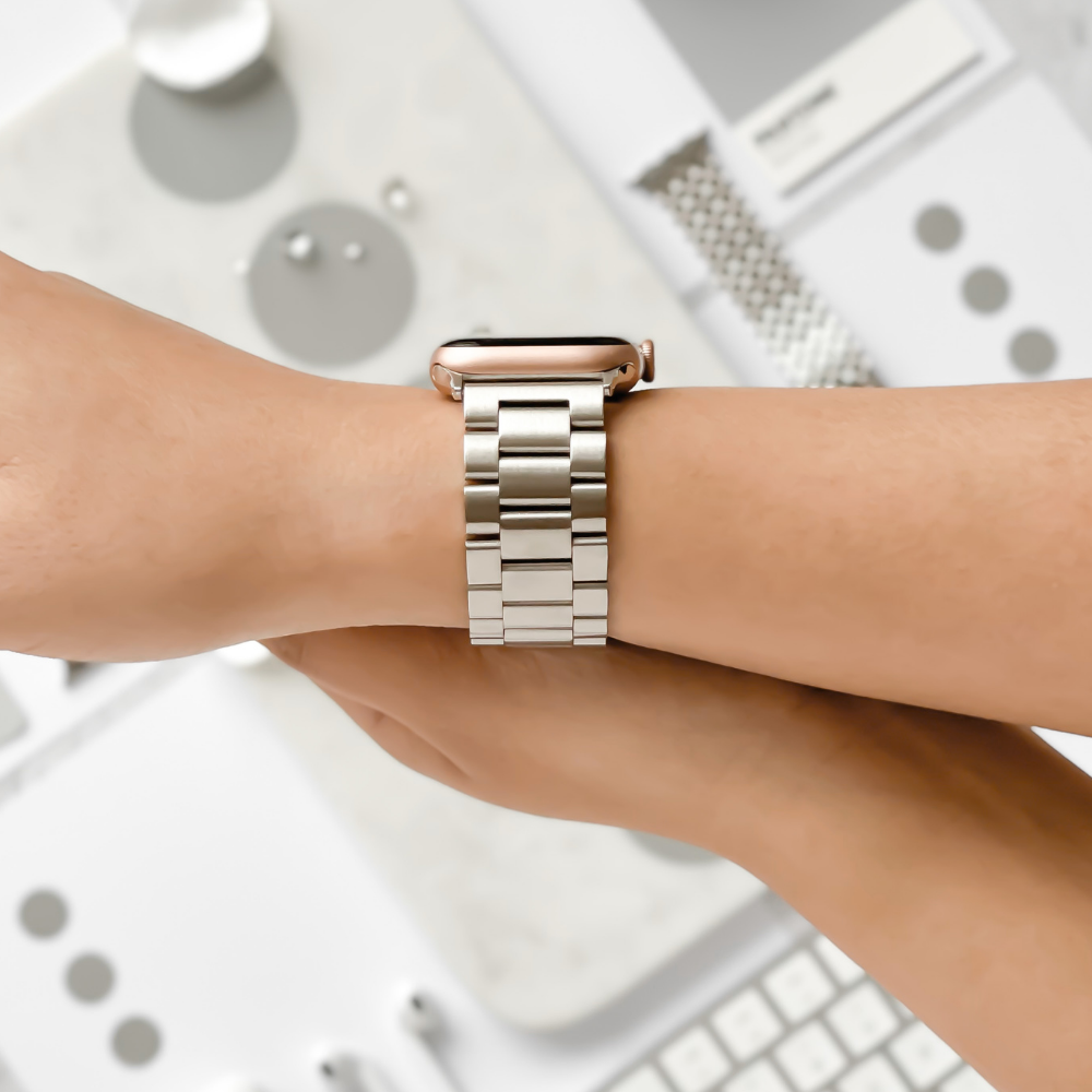 Michael Kors Logo Charm Blush Leather 38/40mm Apple Watch® Band