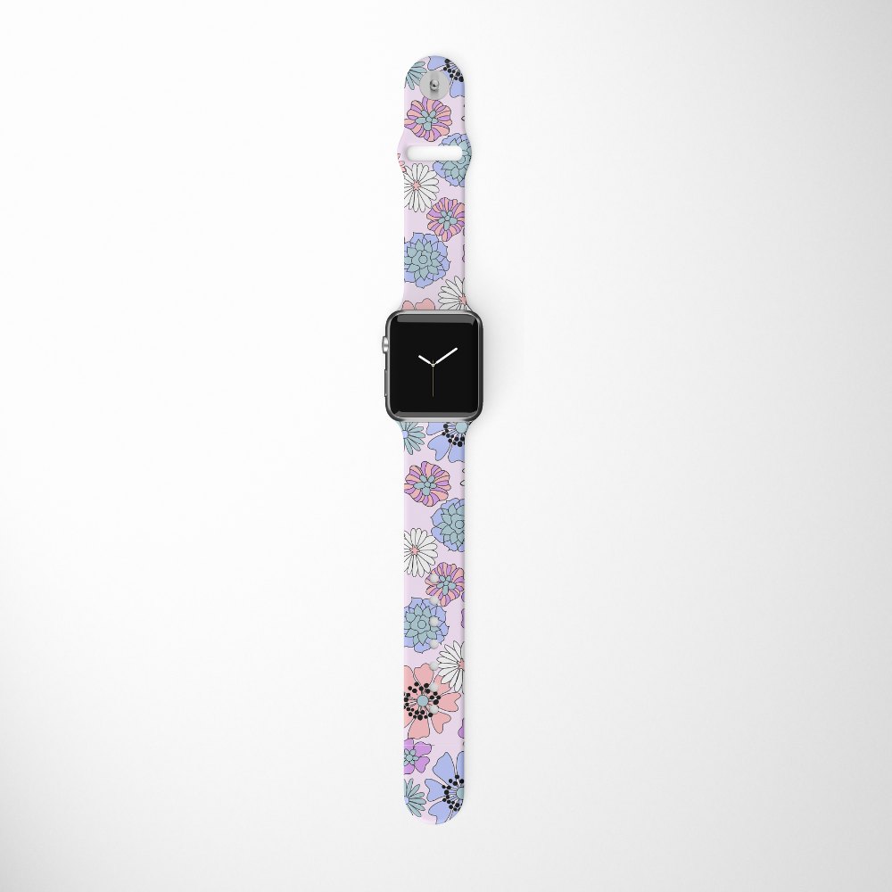Pastel Flowers Apple Watch Strap